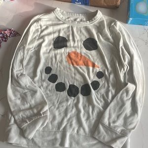 Chaser snowman long sleeve shirt size 8